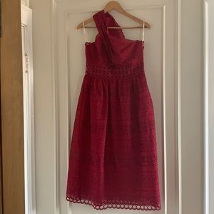 2018 Self-Portrait Midi Guipure Lace Dress